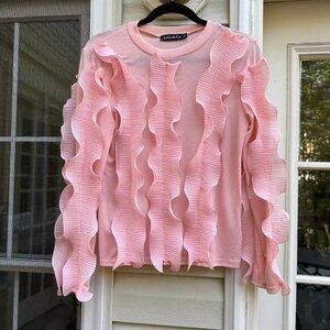 Jolio & Co Womens Sheer Blouse, Size S/M, Worn 1 time